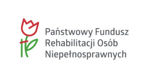 Logo PFRON - Państwowego Funduszu Rehabilitacji Osób Niepełnosprawnych